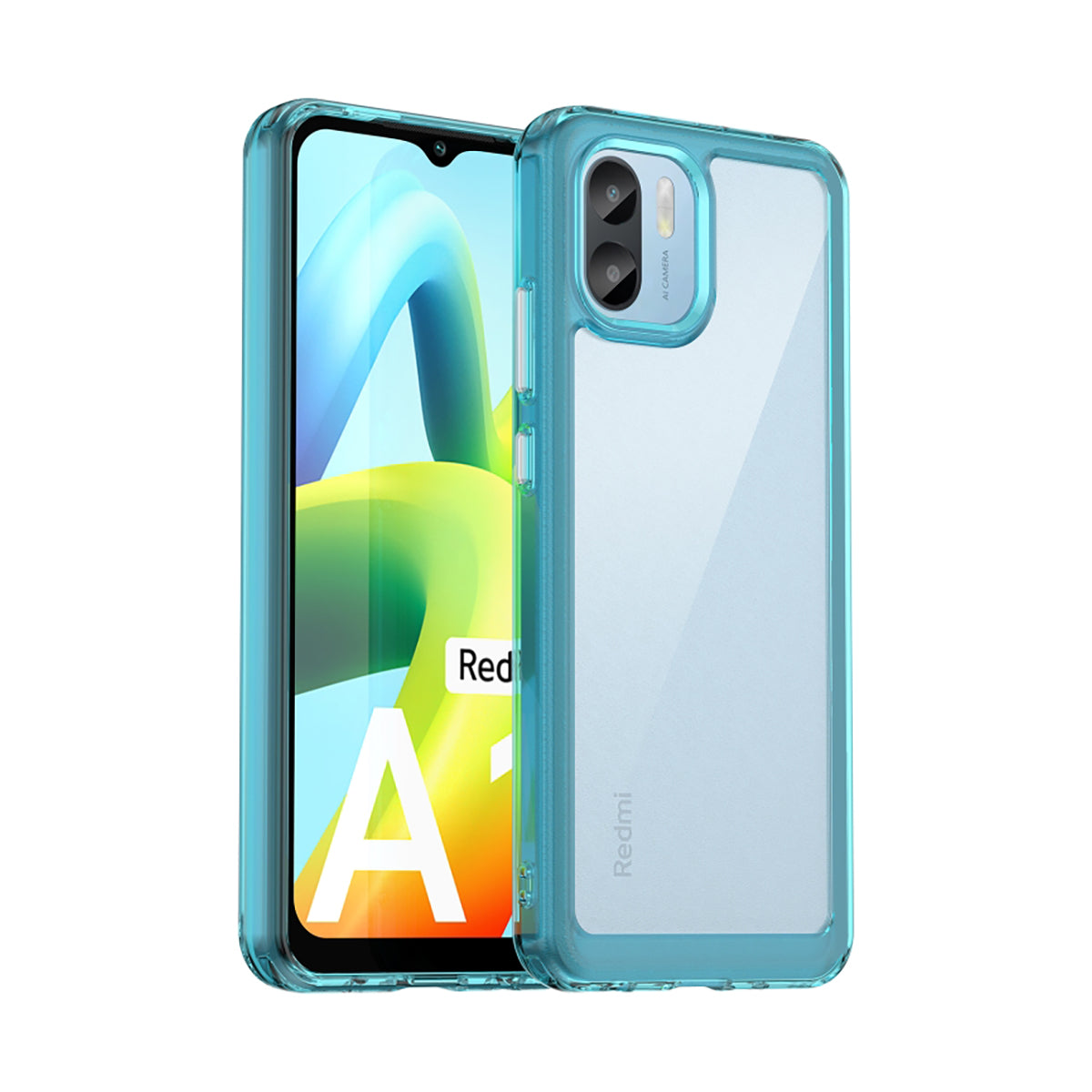 Case Transparente con Borde de Color Xiaomi Redmi A2