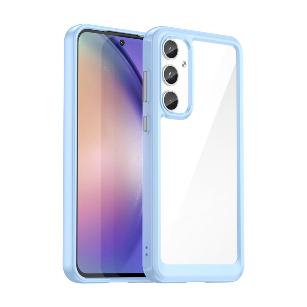 Case Transparente con Borde de Color Samsung A34