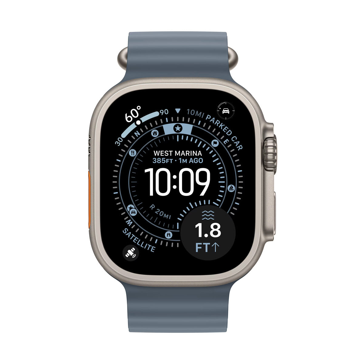 Apple Watch Ultra 3 49mm + Cellular Natural Case /Anchor Blue Ocean Band