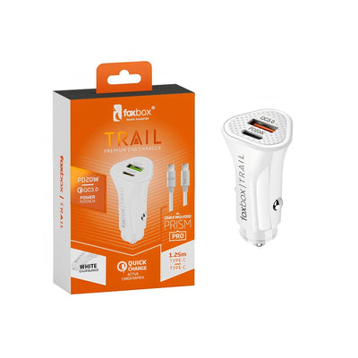 Cargador para Auto FOXBOX TRAIL PD20W Quic Charge 3.0