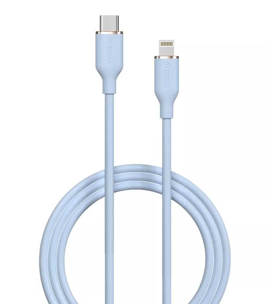 Cable de carga USB-C a Lightning PD Silicone Jelly Series 1.2 metros 2.4A