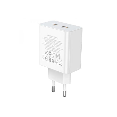 Cargador de pared Hoco C108A Leader dual port USB-C QC 3.0 35W EU