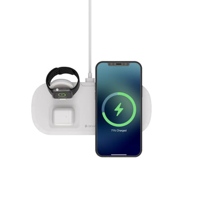 WIRELESS CHARGER 3 IN 1 15W DEVIA FOR IPHONE / WATCH / EARPHONE V5
