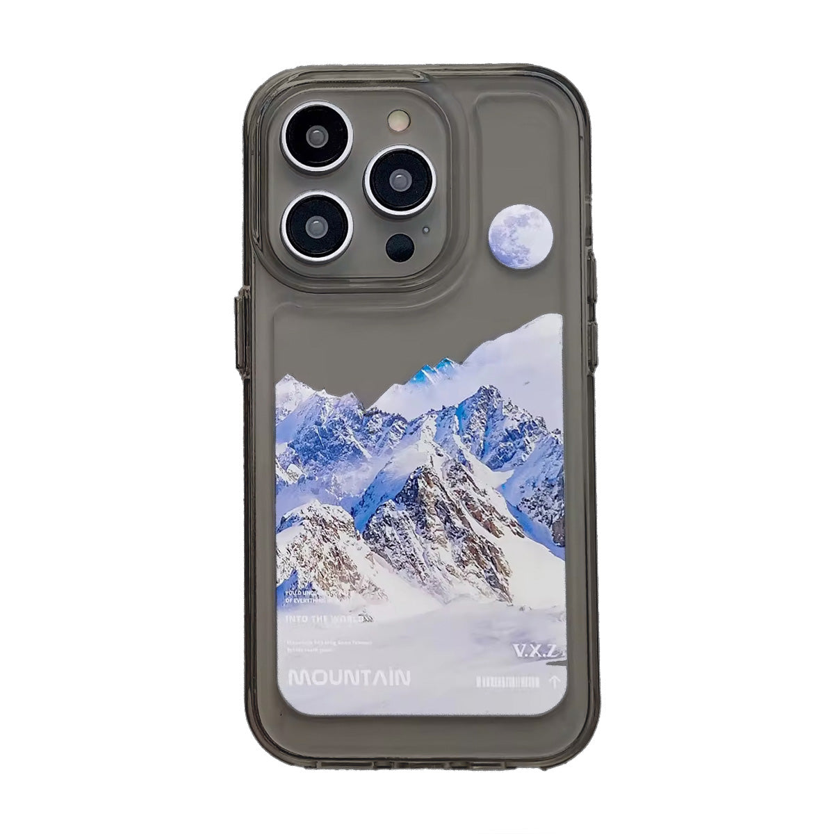 Protector Case Trasparente  Mountain Day para iPhone 15