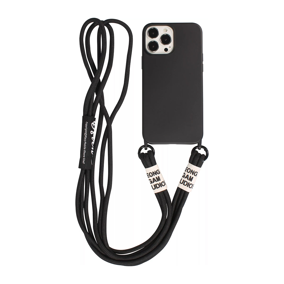 Protector Case SIlicona con Correa para iPhone 15 Pro