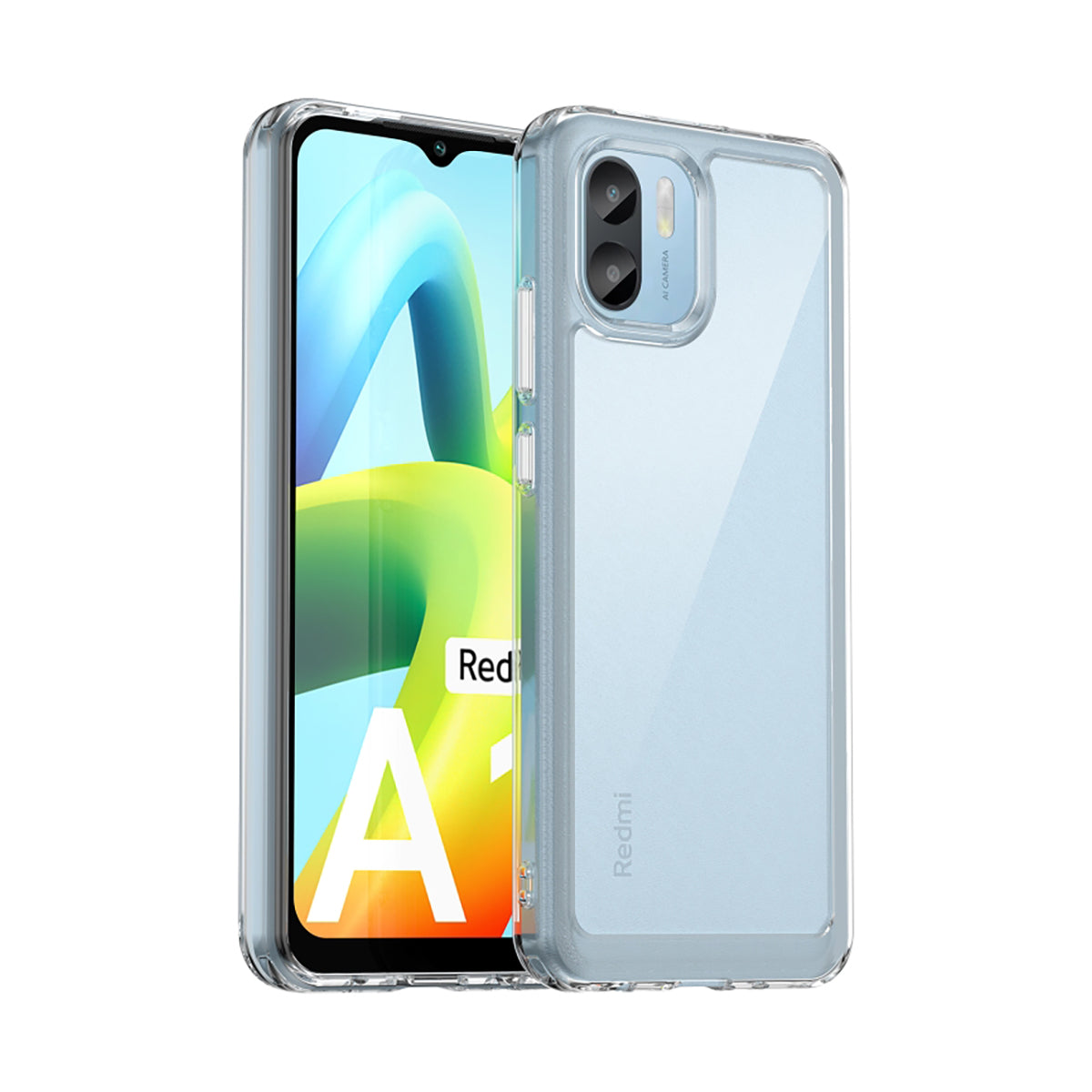 Case Transparente con Borde de Color Xiaomi Redmi A2
