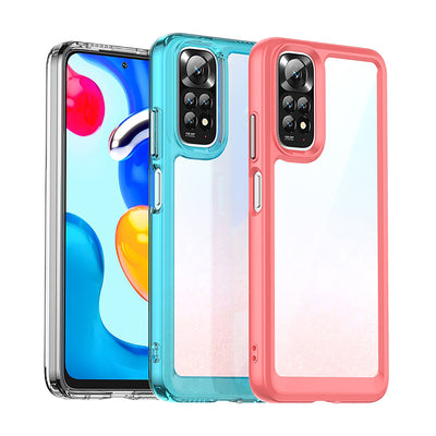Case Transparente con Borde de Color Xiaomi Note 11