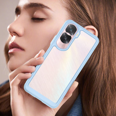 Case Transparente con Borde de Color Honor 90 Lite