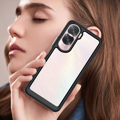 Case Transparente con Borde de Color Honor 90 Lite