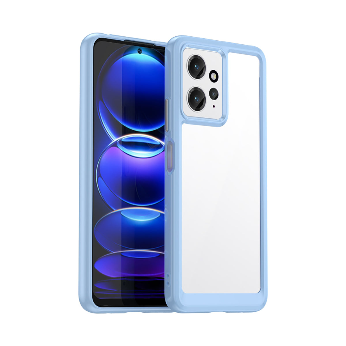 Case Transparente con Borde de Color Xiaomi Redmi 12