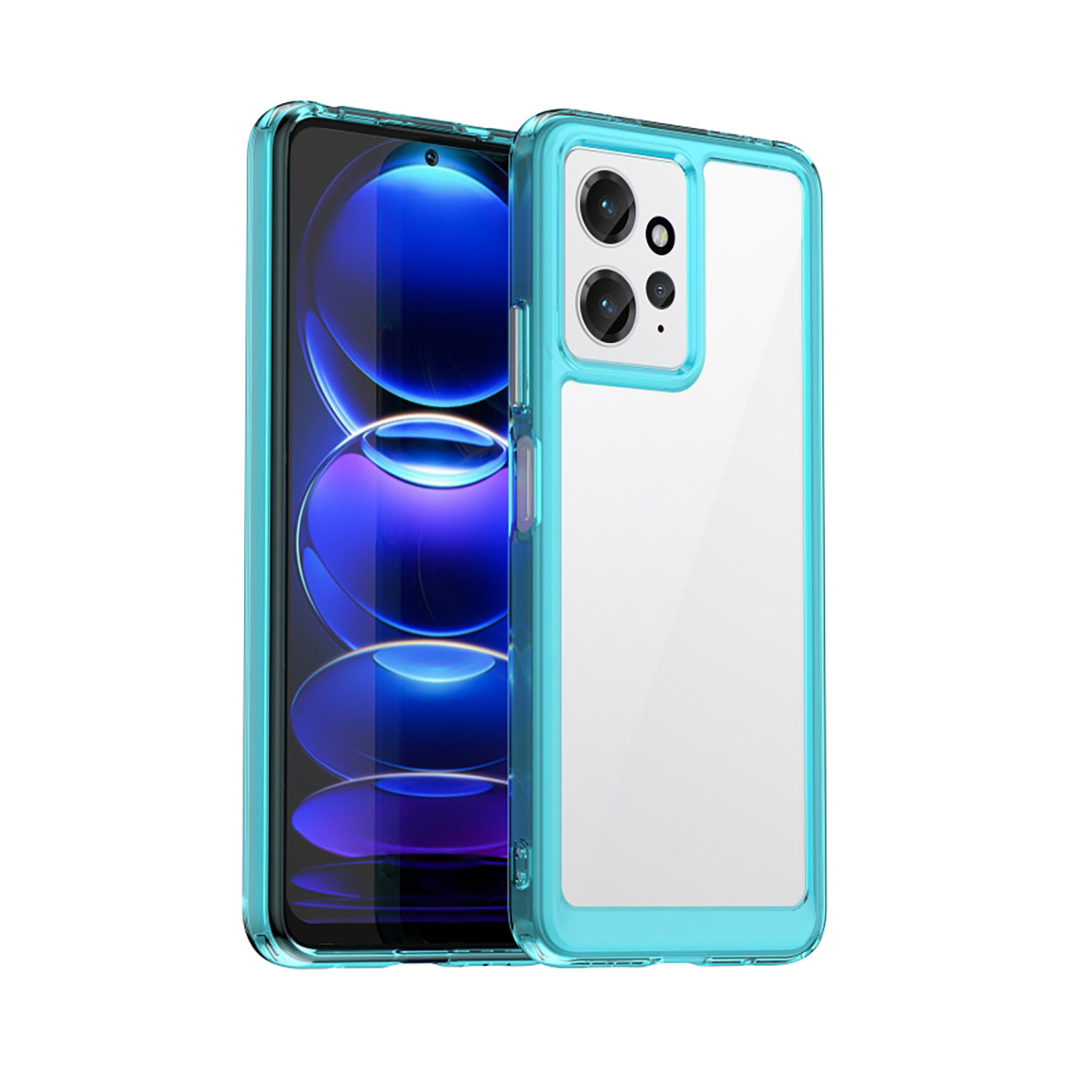 Case Transparente con Borde de Color Xiaomi Redmi 12
