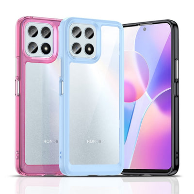 Case Transparente con Borde de Color Honor X8A