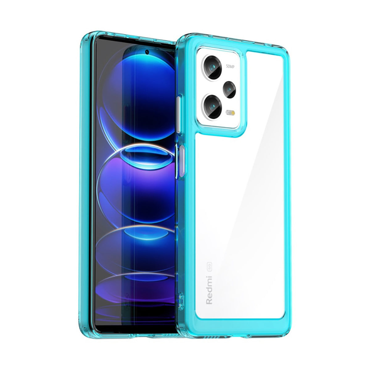 Case Transparente con Borde de Color Xiaomi Note 12 Pro 5G