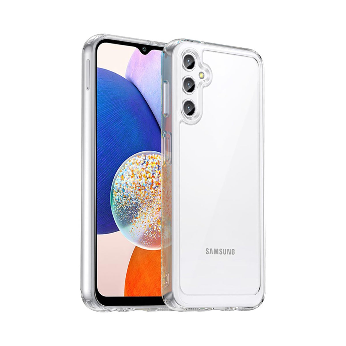 Case Transparente con Borde de Color Samsung A24