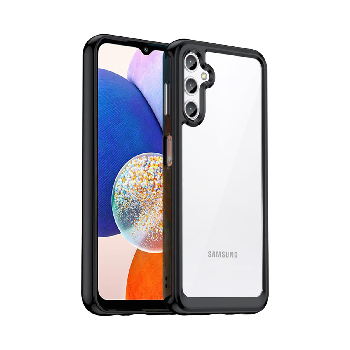 Case Transparente con Borde de Color Samsung A24