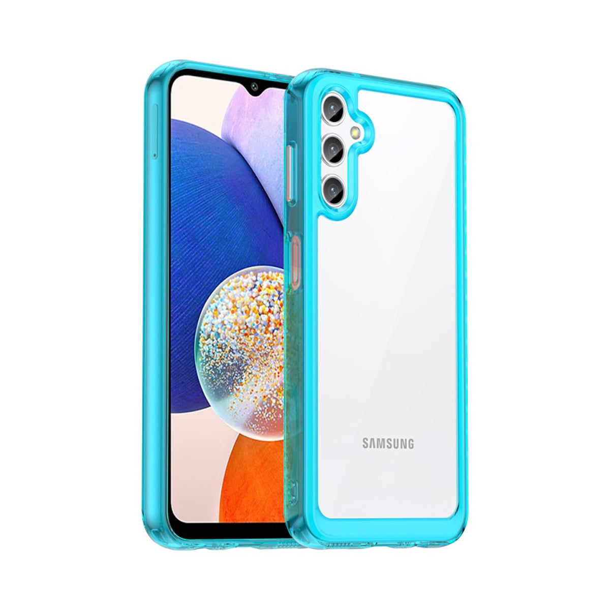 Case Transparente con Borde de Color Samsung A24