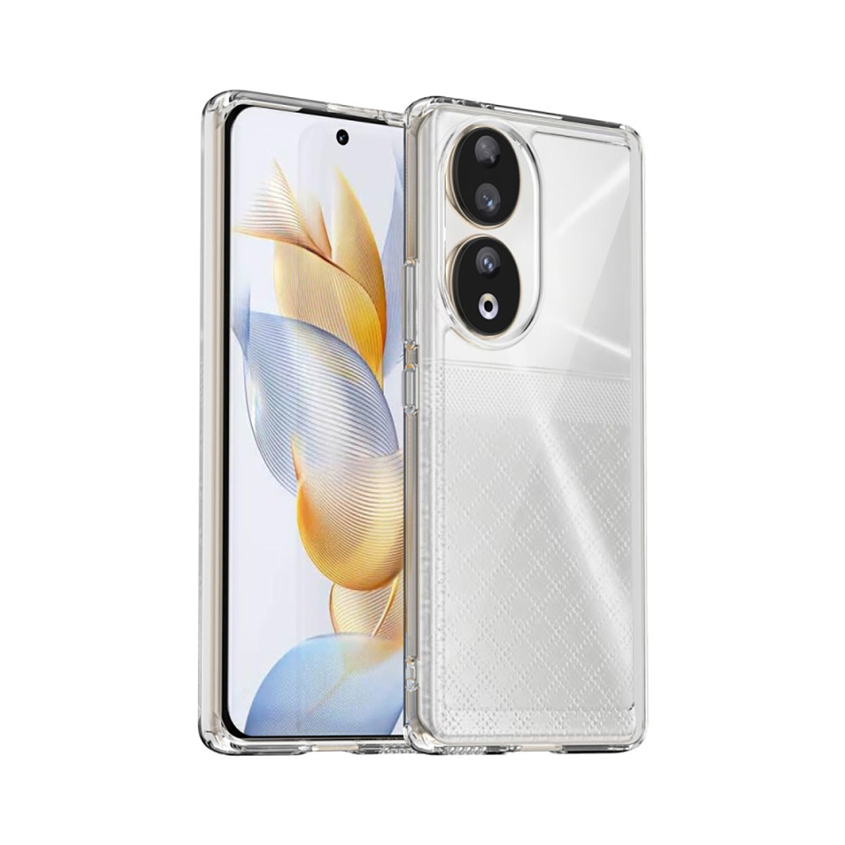Case Transparente con Borde de Color Honor 90