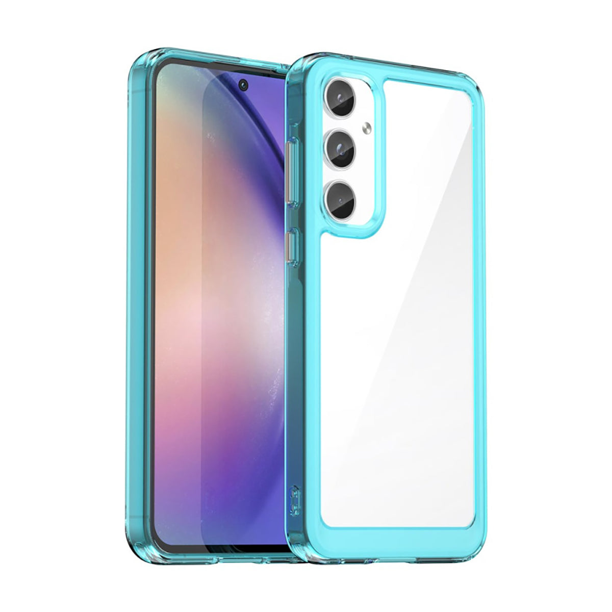 Case Transparente con Borde de Color Samsung A34