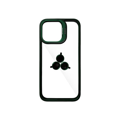Case Transparente con Borde de Color y Protector de Lente Iphone 15