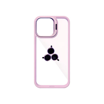 Case Transparente con Borde de Color y Protector de Lente Iphone 15