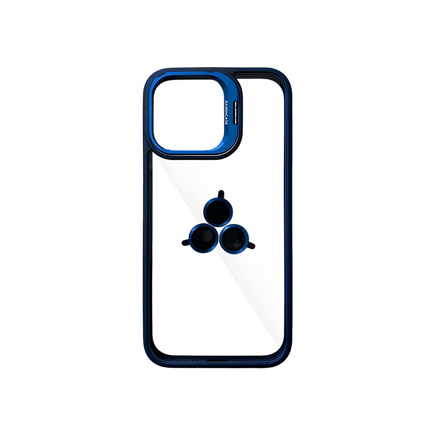 Case Transparente con Borde de Color y Protector de Lente Iphone 13