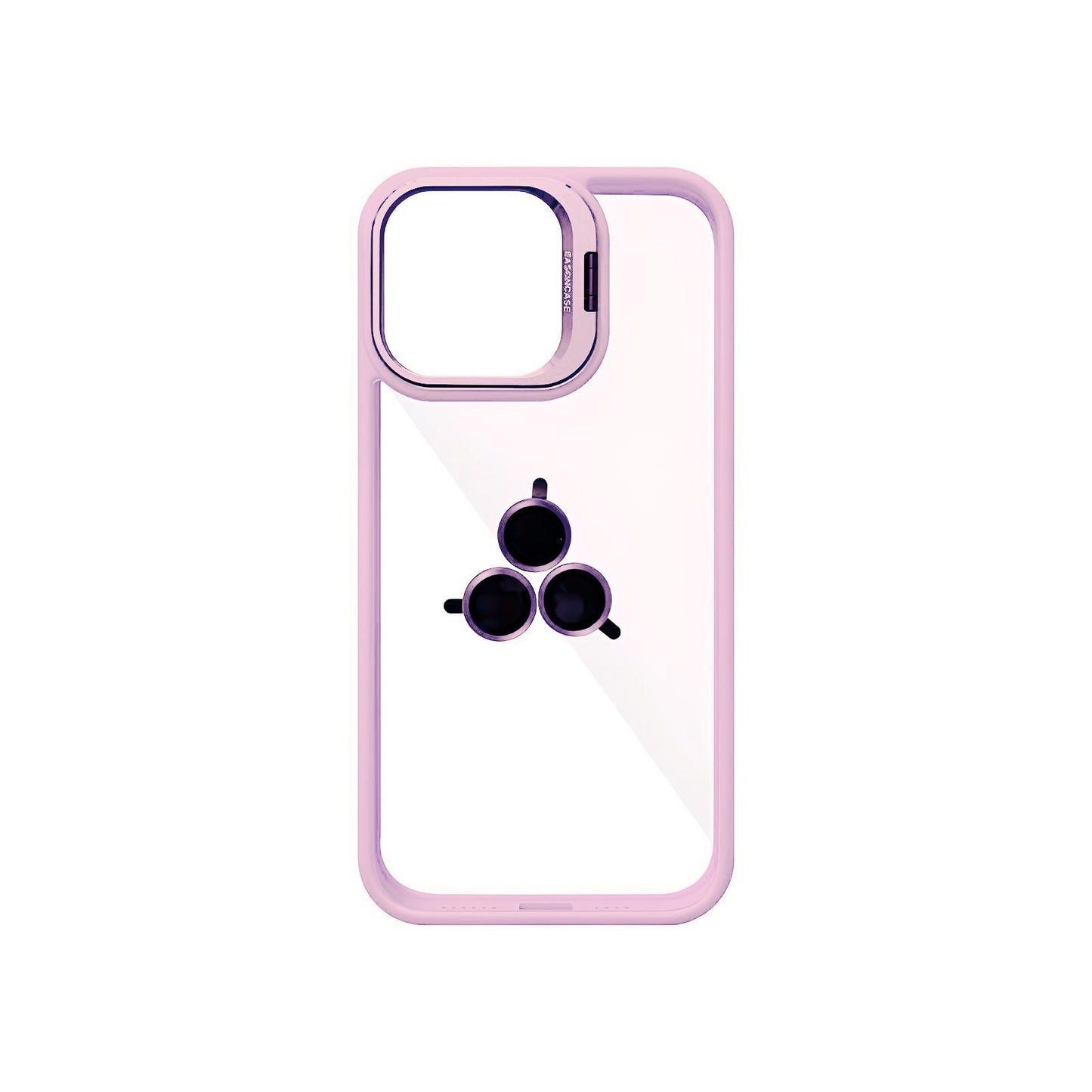 Case Transparente con Borde de Color y Protector de Lente Iphone 13
