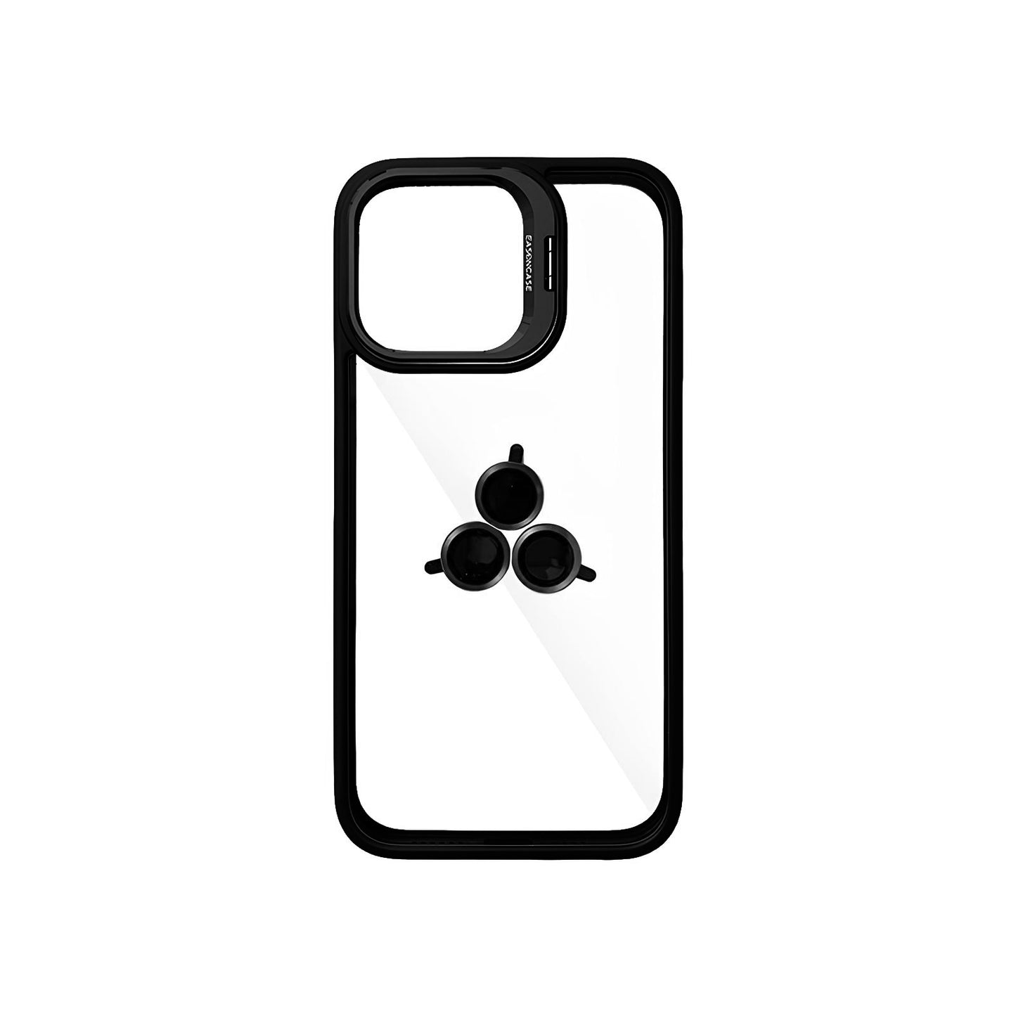 Case Transparente con Borde de Color y Protector de Lente Iphone 13