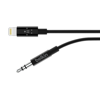 Cable Auxiliar de Audio 3.5mm a Lightning Belkin 0.9M 3FT