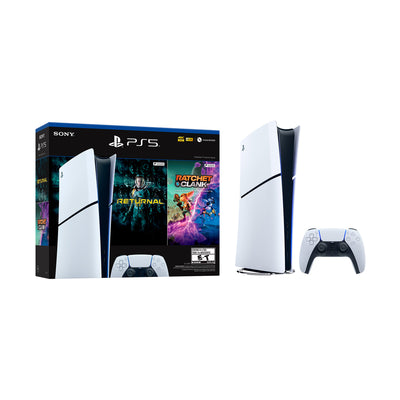 Consola PS5 PlayStation 5 Digital Sony Slim - Incluye 2 juegos (Returnal + Ratchet & Clank)