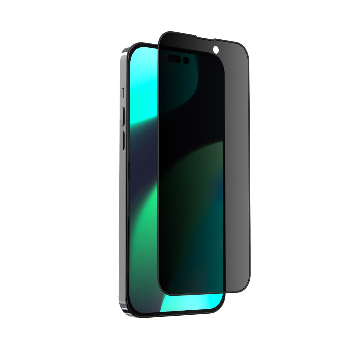 Vidrio templado privacidad borde silicona Iphone 14 Pro Max Devia