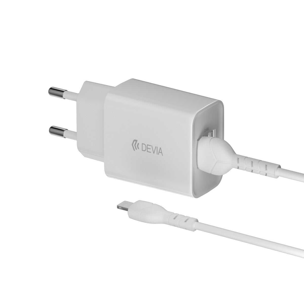 Cargador de pared Doble 2x USB 12W + Cable Lightning
