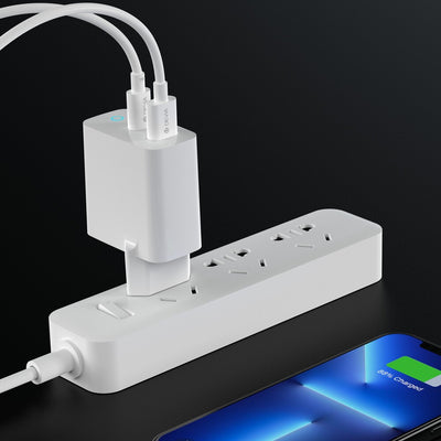 CARGADOR DE PARED CARGA RAPIDA GAN DEVIA PD+QC 3.0 EU 65W