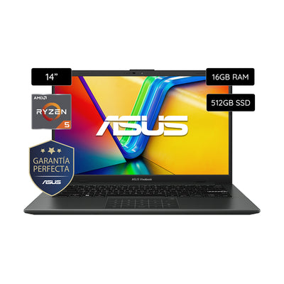 Notebook Asus Vivobook 14'' Ryzen 5 16GB RAM /512GB SSD W11 E1404FANK264W