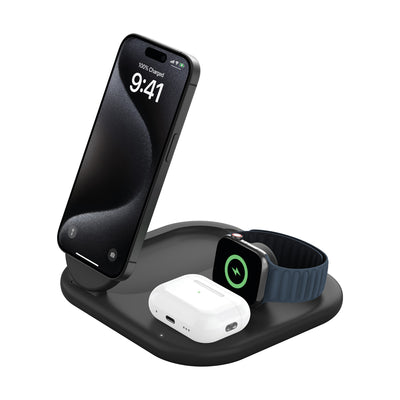 Base de Carga Inalambrica Belkin 3 en 1 Boostcharge QI2 15W