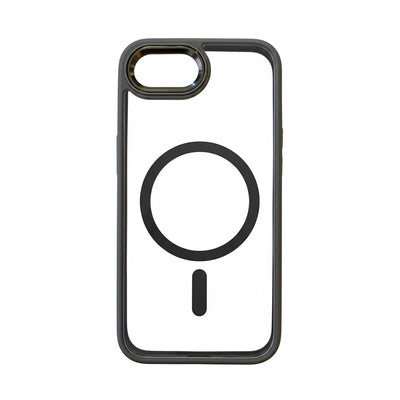 Case Transparente Carga Inalambrica Borde Color Iphone 16e