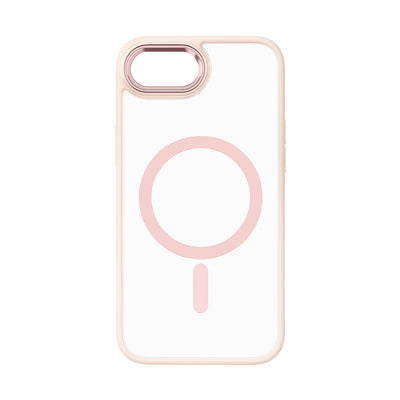 Case Transparente Carga Inalambrica Borde Color Iphone 16e