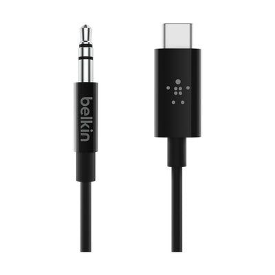 Cable Belkin de audio de 3,5 mm con conector USB-C 0.9mt