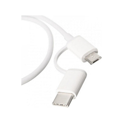 Cable Xiaomi 2 en 1 USB-A a USB-C/Micro USB 30cm