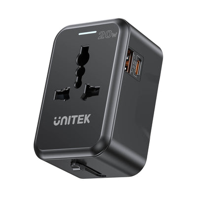 Cargador/Adaptador Universal Unitek 20W (USB-C, USB 3.0)