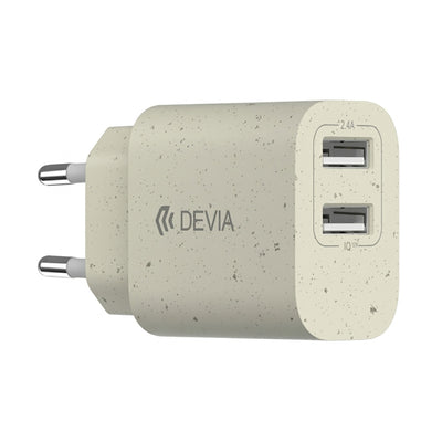 Cargador Devia Eco Friendly Doble Usb-A 2.4A