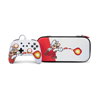 Control + Estuche para Nintendo Switch Fireball Super Mario