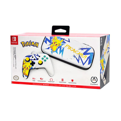 Control + Estuche para Nintendo Switch Pokemon Pikachu