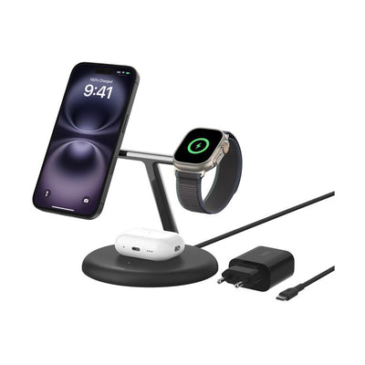 Estacion de carga Belkin BoostCharge Pro 3 en 1 15W Qi2