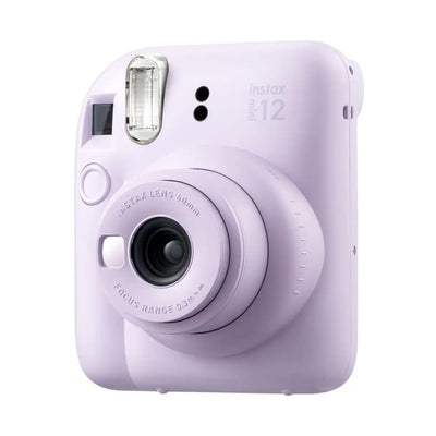 Cámara Instantánea Fujifilm Instax Mini 12 + Película Instax Mini, Álbum de Fotos, Stickers Decorativos y Bolsa Tote Original