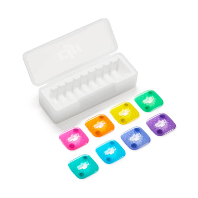 Juego de fundas frontales magnéticas multicolor para DJI Mic Mini 2S (x8)