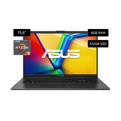 Notebook ASUS Vivobook Go 15 E1504FA-NJ305W Ryzen 5-7520U 8GB/512GB - Black