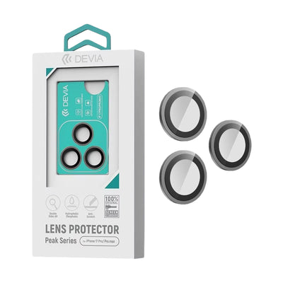 Protector de lentes para iPhone 17 Pro / 17 Pro Max Devia Peak Series AR (3 Piezas)