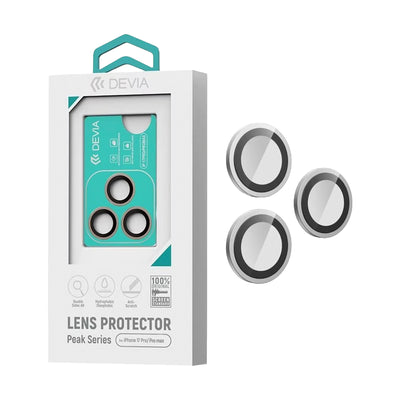 Protector de lentes para iPhone 17 Pro / 17 Pro Max Devia Peak Series AR (3 Piezas)