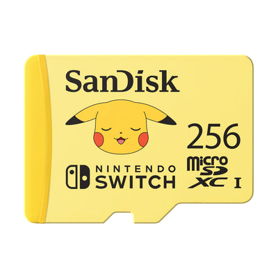 Micro SD SanDisk for Nintendo Switch Pokemon Pikachu 256GB
