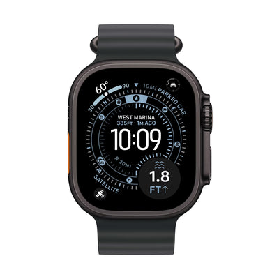Apple Watch Ultra 3 49mm + Cellular - Black Titanium Case With Black Ocean Band